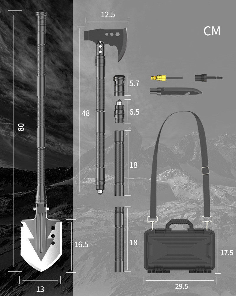 Outdoor Camping Multi-function Shovel Suit